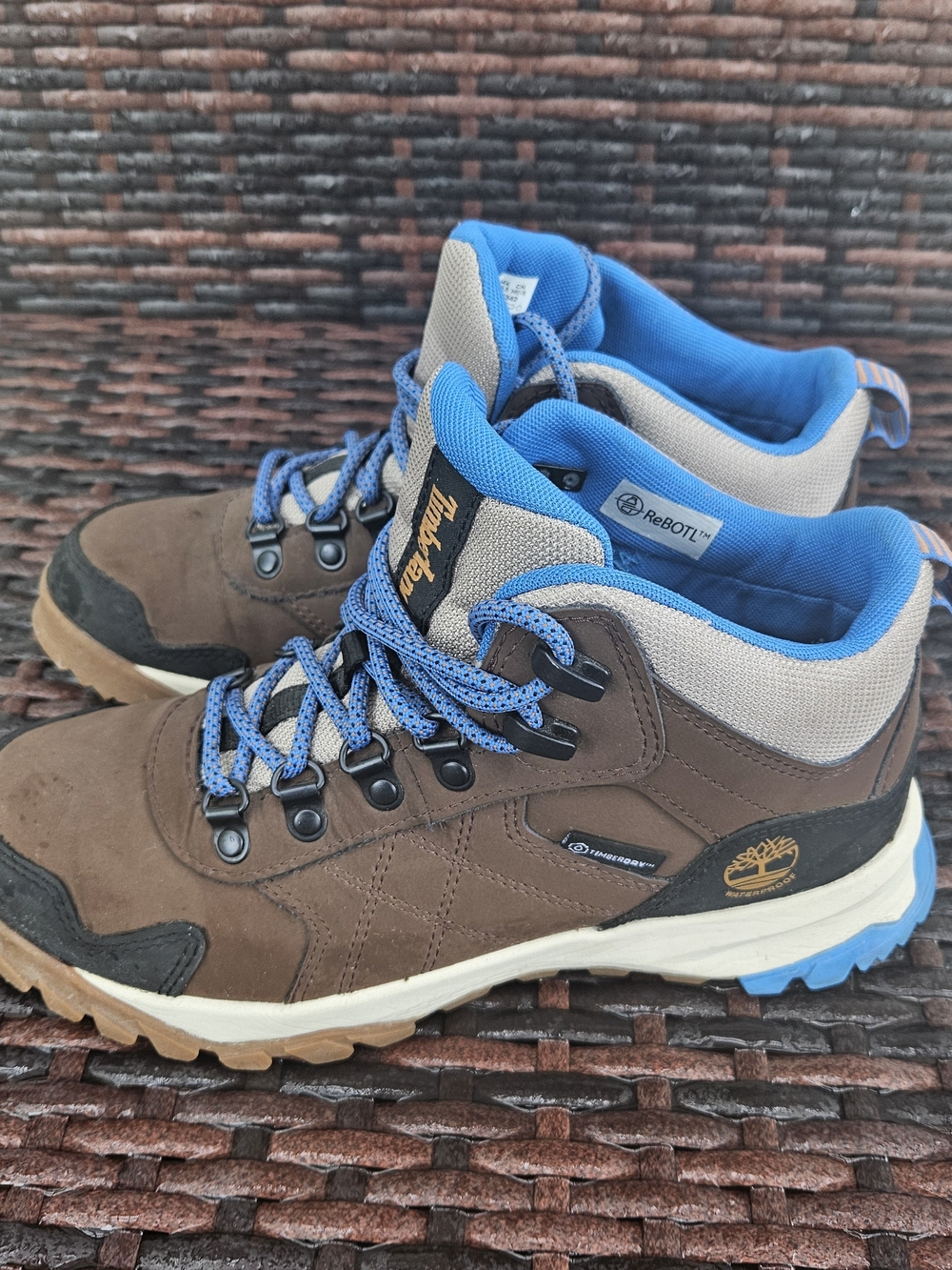 Timberland Women's Lincoln Peak Dark Brown Leather H2O Hiking Boots Size 7